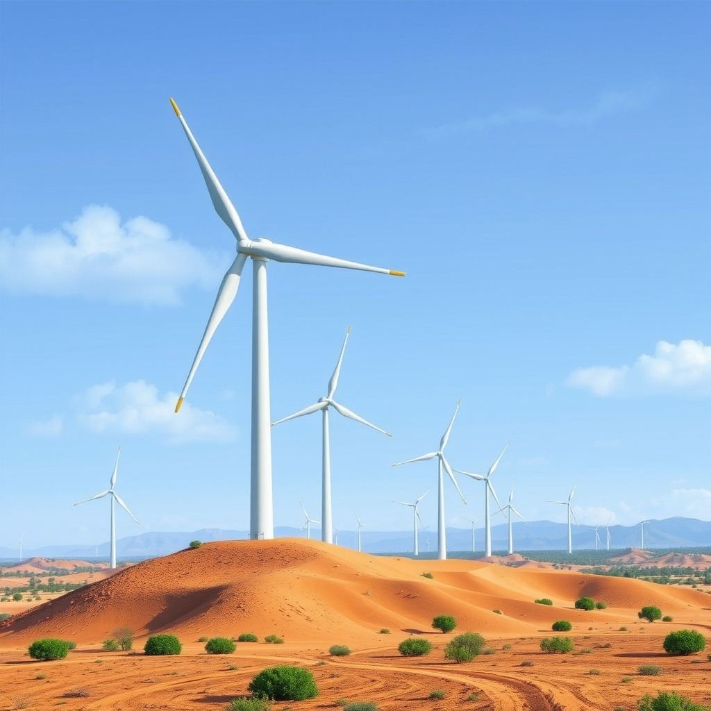 AI-generated illustration: India's Wind Capacity Reaches 59.2 GW; Government Expects Record FY27